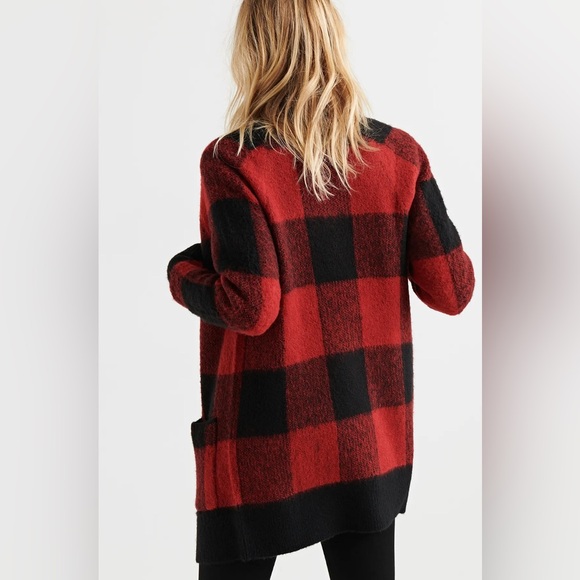 Lucky Brand Buffalo Plaid Cardigan - Picture 3 of 9
